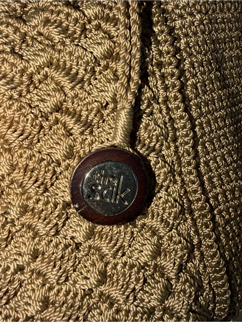 The Sak Brown Crocheted Tote Bag